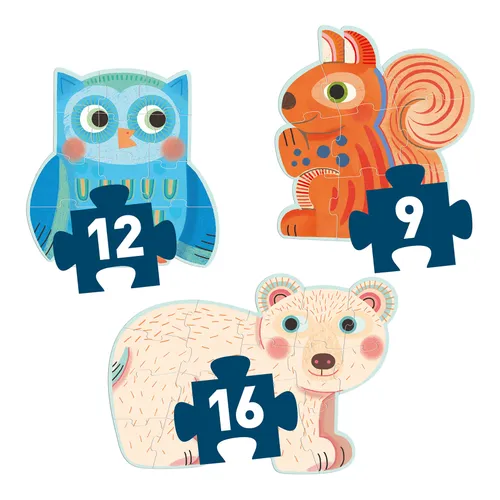 פאזל שלבים 9, 12, 16 - ריקוד ביער