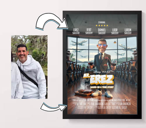 כוכב מהסרטים: פוסטר בעיצוב אישי בכיכובך!