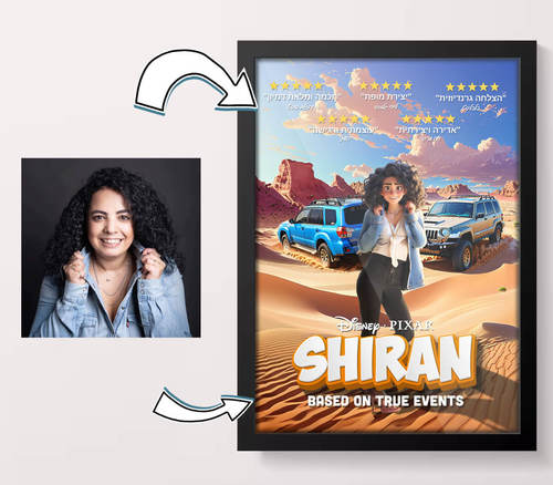 כוכב מהסרטים: פוסטר בעיצוב אישי בכיכובך!