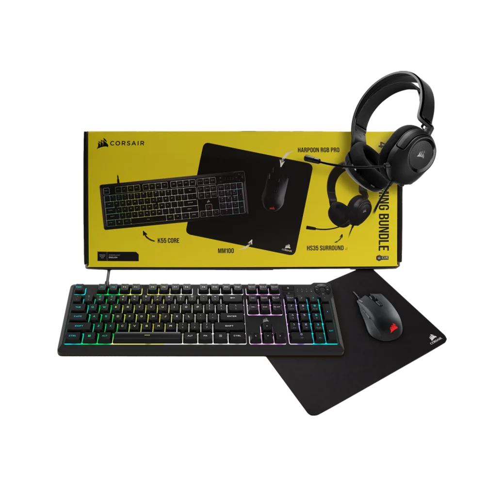 CORSAIR מארז גיימינג CORSAIR 4 In 1 Gaming Bundle