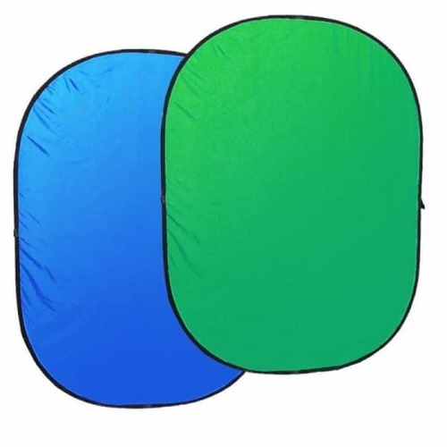 רקע בד מתקפל לצילום 150X200 כחול/ירוק כרומה קיי