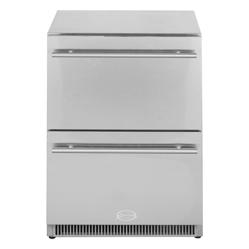 מקפיא משולב מקרר 2 מגירות בנוי דגם LA138DFD נירוסטה