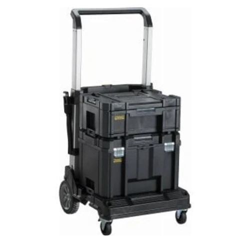 עגלה טלסקופית מתקפלת לארגז STANLEY  מתאים לכל סדרת TSTAK של דיוולט וסטנלי