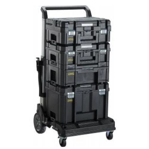 עגלה טלסקופית מתקפלת לארגז STANLEY  מתאים לכל סדרת TSTAK של דיוולט וסטנלי