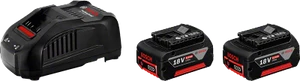 סט סוללה בוש 18v שתי יחידות ומטען בוש  2x18V6.0Ah+GAL1880CV מק"ט 1600A00B8L בוש