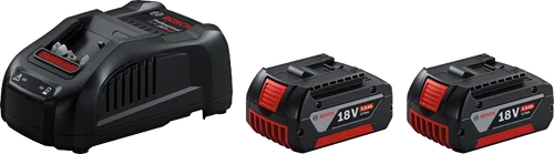 סט סוללה בוש 18v שתי יחידות ומטען בוש  2x18V5.0Ah+GAL1880CV מק