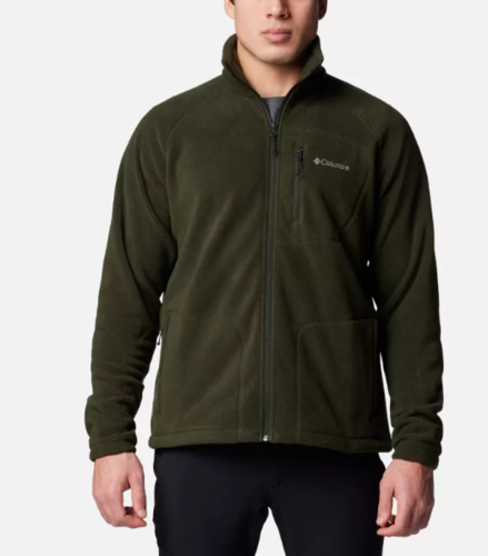 מעיל מיקרו-פליז לגברים Fast Trek II Full Zip ירוק כהה - Columbia