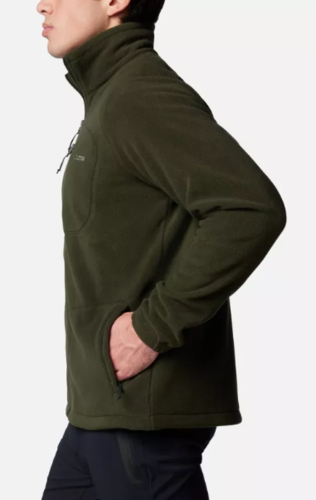 מעיל מיקרו-פליז לגברים Fast Trek II Full Zip ירוק כהה - Columbia