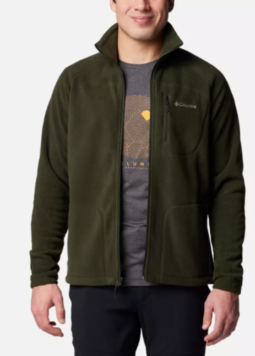 מעיל מיקרו-פליז לגברים Fast Trek II Full Zip ירוק כהה - Columbia