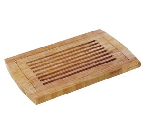 קרש חיתוך במבוק ללחם מגש פירורים נשלף bread cutting board