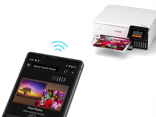 מדפסת ‏הזרקת דיו ‏משולבת Epson EcoTank L8160 אפסון