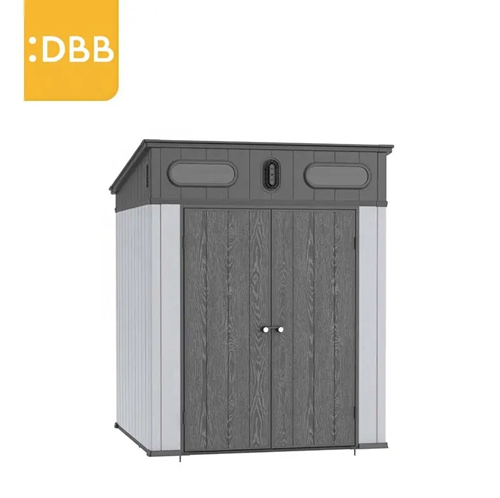 מחסן פלסטיק אפור KingCenter PENT 6X6