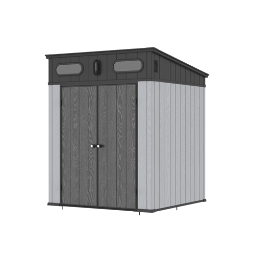 מחסן פלסטיק אפור KingCenter PENT 6X6
