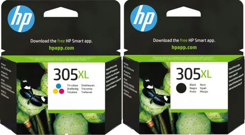 זוג ראשי דיו שחור/צבע HP 305XL - מקורי