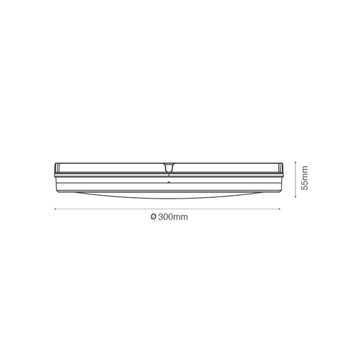 צמוד תקרה סדרת AURA עגול 30W Tri-Color IP65 קוטר 30 