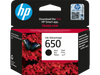 ראש דיו שחור HP 650 Black - מקורי