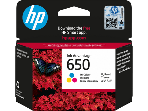ראש דיו צבע HP 650 Color - מקורי