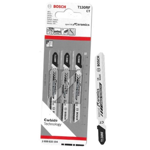סט 3 מסוריות למסור אנכי/ג'יקסו לקרמיקה אורך 83 BOSCH T130RF