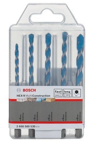 סט 5 מקדחים אוניברסליים עם מתאם לאימפקט BOSCH