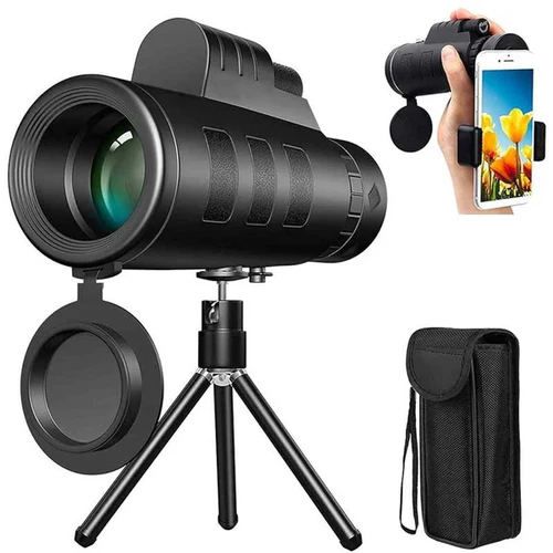 טלסקופ קומפקטי לסמארטפונים X40 עם חצובה