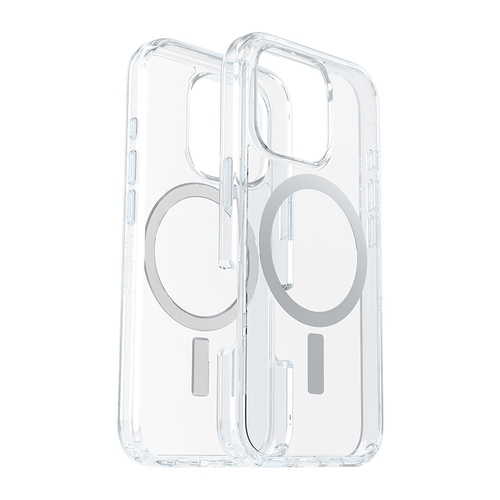 כיסוי OtterBox ל iPhone 16 Pro דגם ורוד Symmetry Clear MagSafe