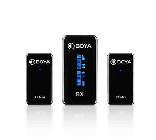מיקרופון דש אלחוטי כפול לסמארטפון Boya BY-XM6-S2 Mini