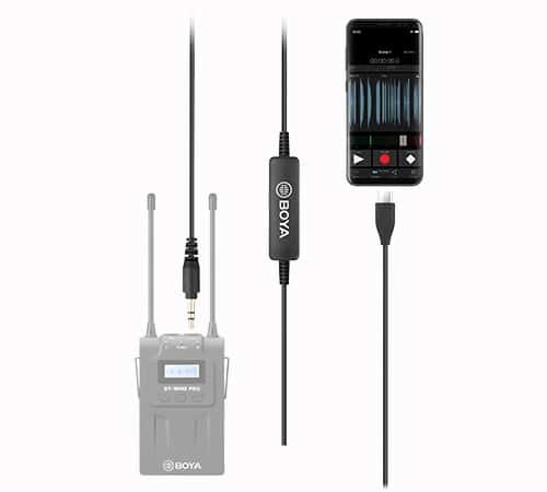 Boya 35C-USB C כבל מתאם מחיבור 3.5 מ”מ לחיבור USB Type-C