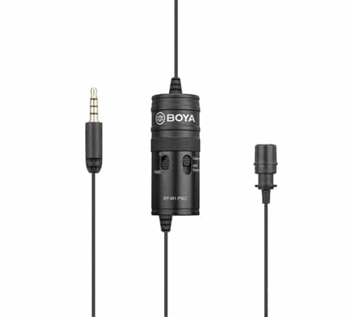 מיקרופון עניבה Boya BY-M1 Pro כולל הקלטה לסמארטפון