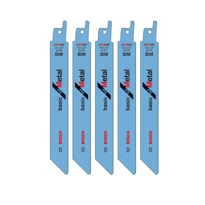 סט 6 להבים למסור חרב לחיתוך ברזל אורך 150 BOSCH S918AF