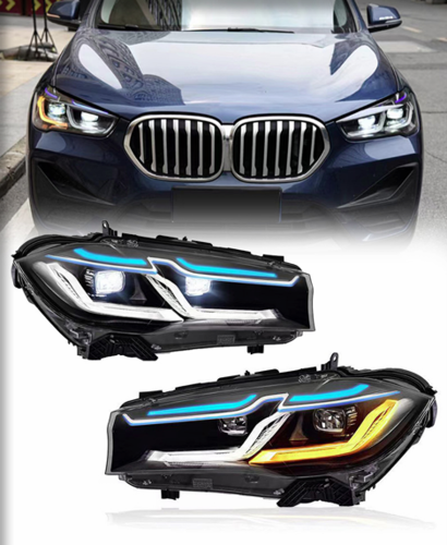 פנסים קדמיים צורה חדשה לייזר BMW X1 F48 F49 2016-2019 FULL LED
