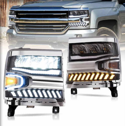 פנסים קדמיים  chevrolet silverado 2014-2018 full led