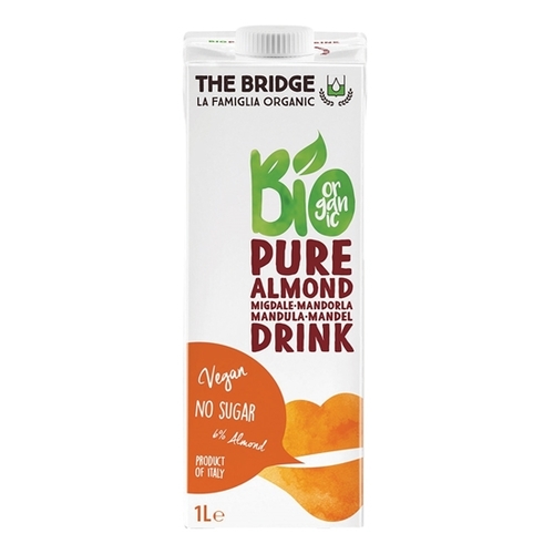 משקה שקדים אורגני 6% טהור ללא סוכר - THE BRIDGE