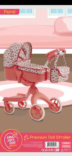 עגלת סטוקי שכיבה פרחוני