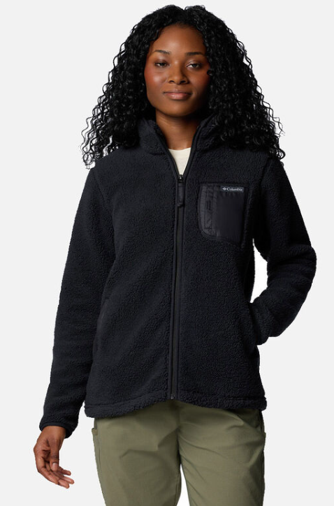 פליז לנשים WEST BEND II Full Zip שחור - Columbia