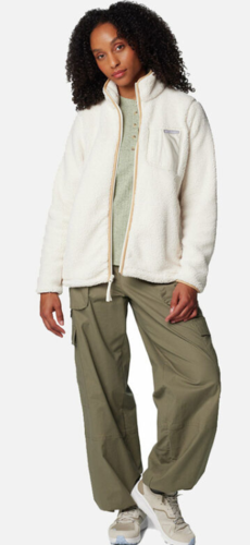 פליז לנשים WEST BEND II Full Zip לבן - Columbia(קולומביה)