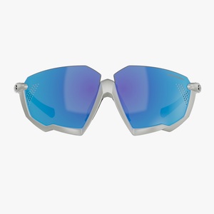 משקפי ספורט ורכיבת אופניים SCICON AEROJET TITANIUM לבן-כחול זרועות טיטניום ברמה גבוהה מאוד