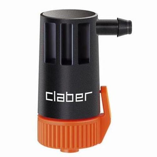 טפטפת קצה מתכווננת Claber דגם 91214 לספיקה 0-10 ליטר לשעה, מתאימה להשקיית עציצים ואדניות בצנרת 4-6 מילימטר, אריזה של 10 יחידות