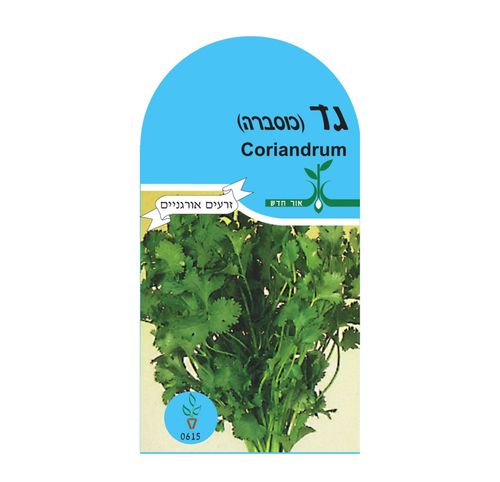 זרעי כוסברה איכותיים לזריעה ביתית בגינה ובמרפסת - מק