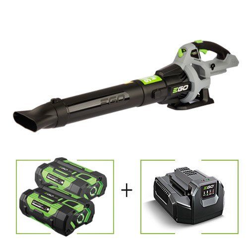 מפוח עלים יד נטען Brushless 56V עם 2 סוללות 2.5Ah + מטען EGO