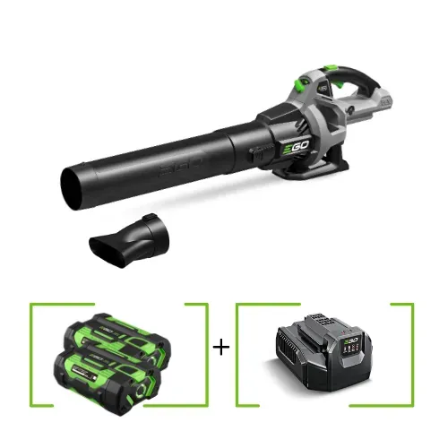מפוח עלים יד נטען Brushless 56V עם 2 סוללות 2.5Ah + מטען EGO