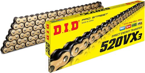 שרשרת מחוזקת זהב DID 520VX3 X-RING