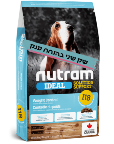נוטרם בקרת משקל על בסיס עוף 11.4 ק"ג Nutram I18