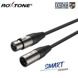 כבל מיקרופון XLR באורך 0.5 מטר | Roxtone Smart SMXX200L0005