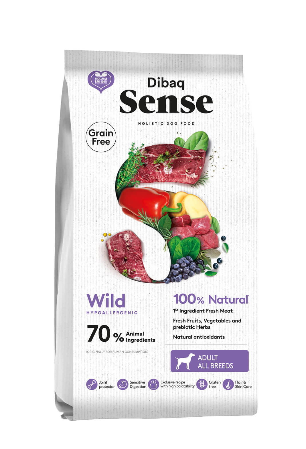 סנס נטול דגנים ווילד חזיר בר ואייל 10 ק"ג Sense