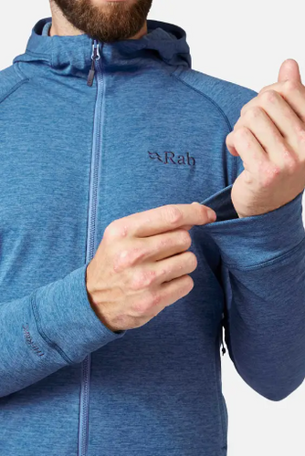 מעיל פליז לגברים Nexus Hoody כחול כהה- Rab