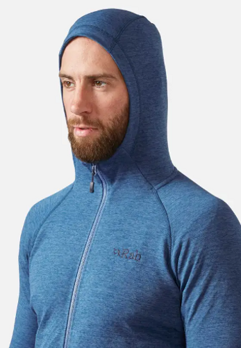 מעיל פליז לגברים Nexus Hoody כחול כהה- Rab