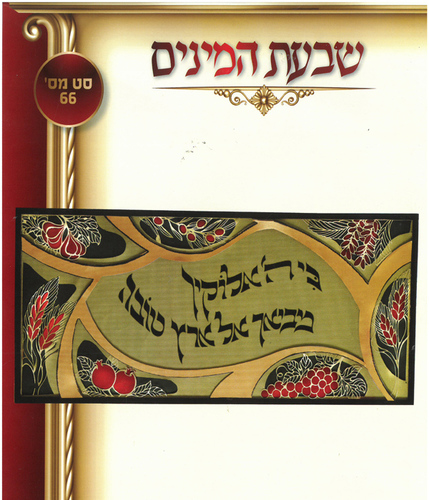 ערכת יצירה לסוכה בשילוב חיתוכי עץ/ דגם שבעת המינים