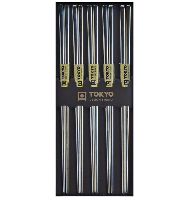 סט 5 צ׳ופסטיקס ממתכת