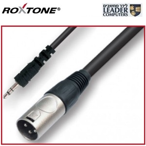 כבל אודיו  3.5 מ"מ  -  XLR זכר מונו באורך 3 מטר | Roxtone Samurai RACC425L3