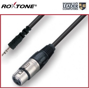 כבל אודיו  3.5 מ"מ  -  XLR נקבה מונו באורך 3 מטר | Roxtone Samurai RACC420L3